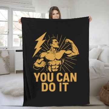 Discover Muscle Motivation Fleece Blankets