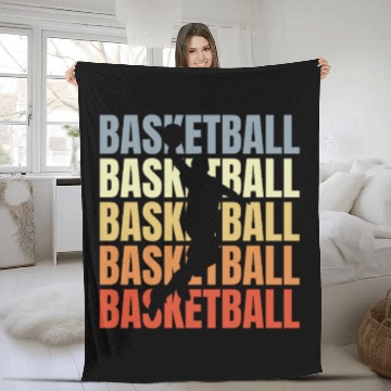 Discover Vintage Basketball Fleece Blankets