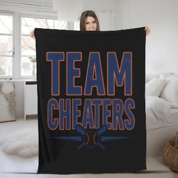 Discover Houston Asterisks Baseball Team Cheaters Fleece Blankets