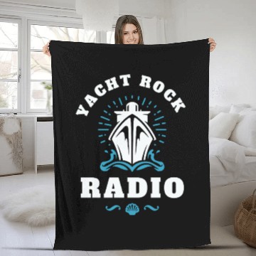 Discover YACHT ROCK - WHITE LETTERS Fleece Blankets