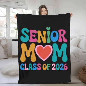 Discover Senior Mom Class of 2026 Celebration Design Fleece Blankets