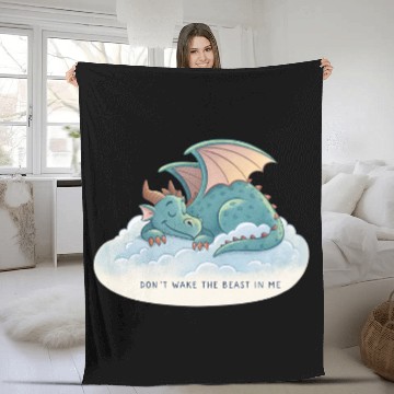 Discover Nyx the Storm Sleeper Fleece Blankets