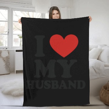 Discover I Love My Husband – Romantic Gift Fleece Blankets