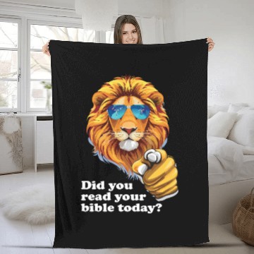 Discover Did You Read Your Bible Today - Christian Fleece Blankets