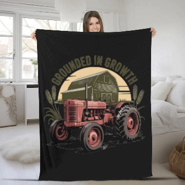 Discover Grounded in Growth Fleece Blankets