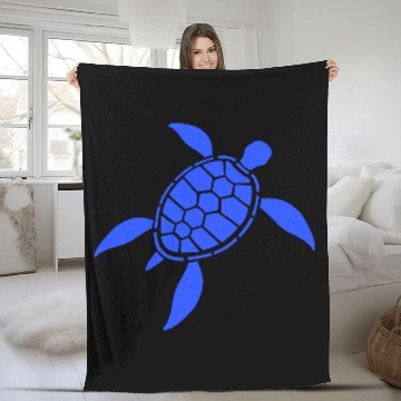Discover Turtle Tortoise Shell Pattern Symbol Fun Logo Cool Fleece Blankets
