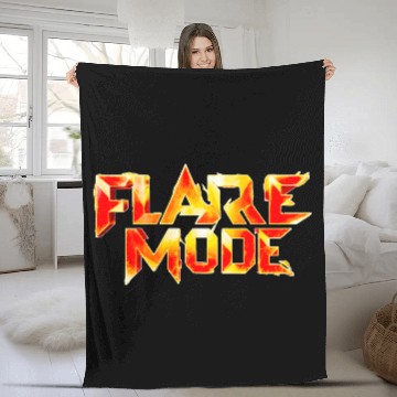 Discover FlareMode – Bold Fiery Typography Design Fleece Blankets