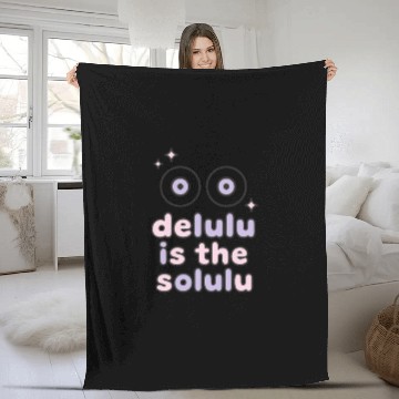 Discover Delulu Eyes – TikTok Core Energy Fleece Blankets