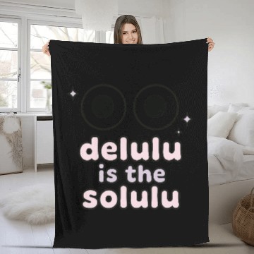 Discover Delulu Eyes – TikTok Core Energy Fleece Blankets