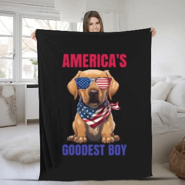 Discover America’s Goodest Labrador Fleece Blankets