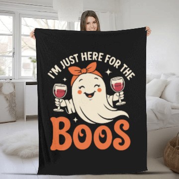 Discover Boozy Ghost Party Fleece Blankets