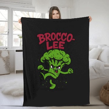 Discover Brocco Lee – Funny Broccoli Karate Fleece Blankets