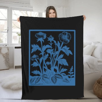 Discover Wildflowers 90s Retro Flowers Fleece Blankets