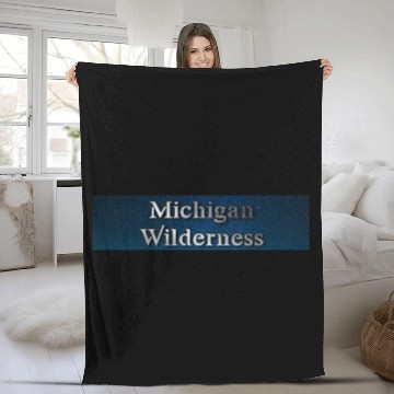 Discover Michigan wilderness Fleece Blankets