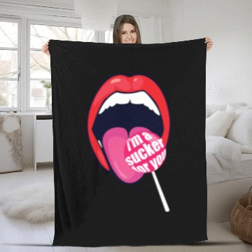 Discover I m a Sucker For You Candy Pop Fans Lollipop 01 Fleece Blankets