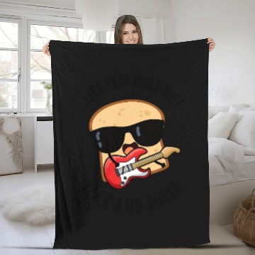 Discover I Like That Mold Time Rock And Roll Funny Bread Pu Fleece Blankets