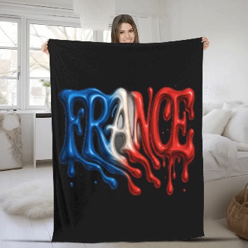 Discover FRANCE Fleece Blankets