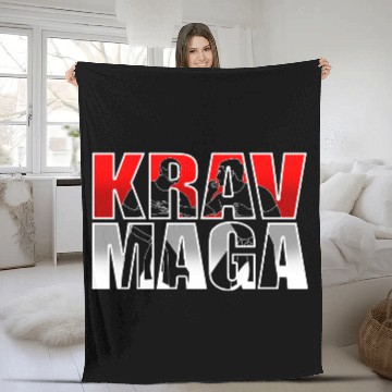 Discover Krav Maga Israel Martial Arts Fighter Fleece Blankets