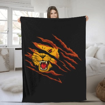 Discover Wild Beast Scratch Fleece Blankets