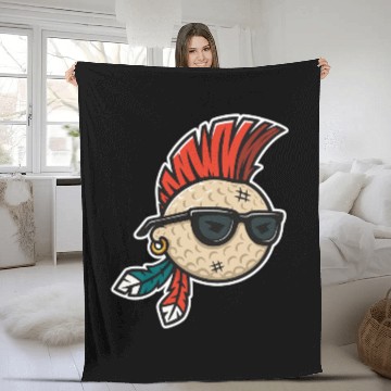 Discover Punk Rock Golf Style Fleece Blankets