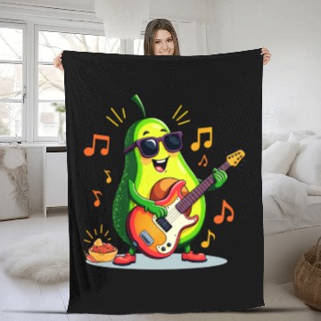 Discover Lets salsa and guac all night Fleece Blankets