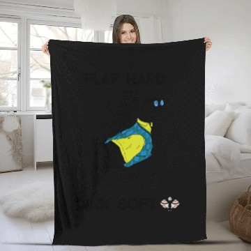 Discover Flap Hard Dink Soft - Duck Pickleball Fleece Blankets