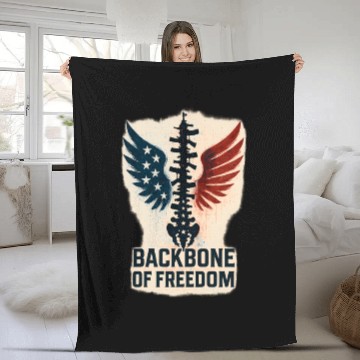 Discover Backbone of Freedom Fleece Blankets