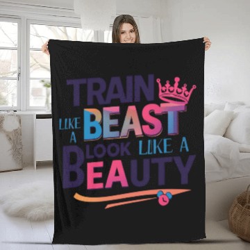 Discover Train Like a Beast, Look Like a Beauty Fleece Blankets