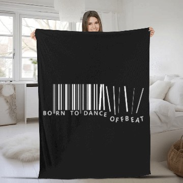 Discover born to dance offbeat Fleece Blankets