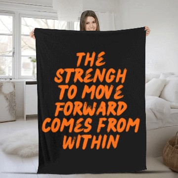 Discover Self Growth Inner Strength Positive Mindset Fleece Blankets