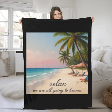 Discover Serene Ocean Sunset Fleece Blankets