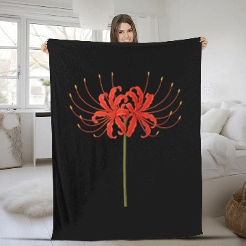 Discover Red Spider Lily Fleece Blankets – Japanese Death Flower Ar