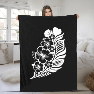 Discover Tropical Floral Pattern for Summer Wear Fleece Blankets