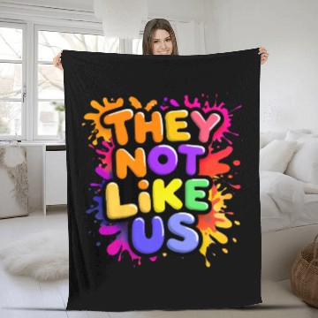 Discover They Not Like Us Fleece Blankets