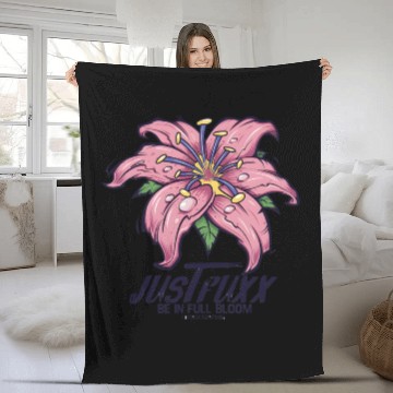 Discover Dark Bloom Lily – JustRuxx Graphic Design Fleece Blankets