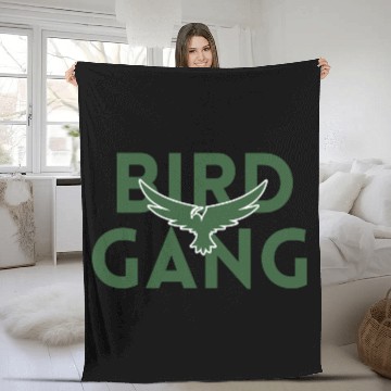 Discover Bird Gang Bold Logo Design Fleece Blankets
