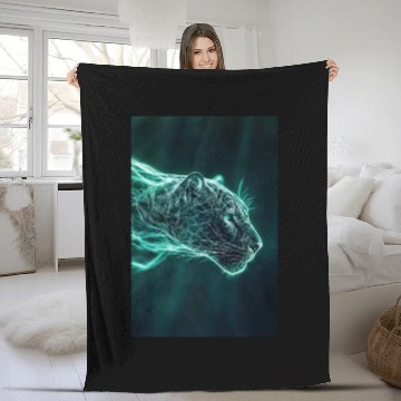 Discover Jaguar of Electric Speed Fleece Blankets