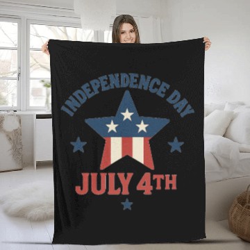 Discover Independence Day Star Celebration Fleece Blankets