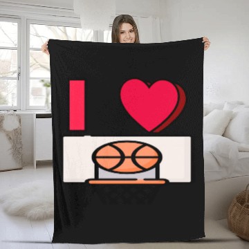 Discover I LOVE BASKETBALL #2 Fleece Blankets