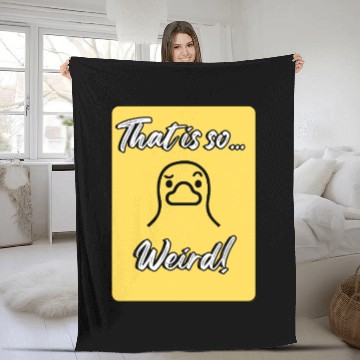 Discover That’s So Weird – Cute Duck Reaction Fleece Blankets