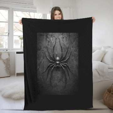 Discover Black Widow Style Spider Art Fleece Blankets