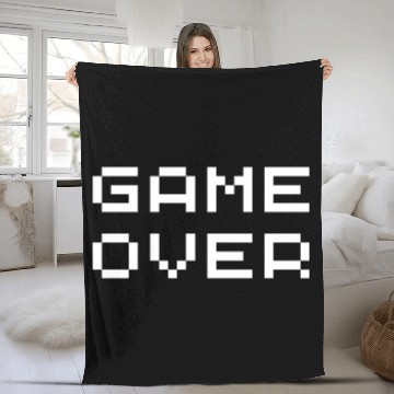 Discover Geometric Pixelate Word Art Design Fleece Blankets