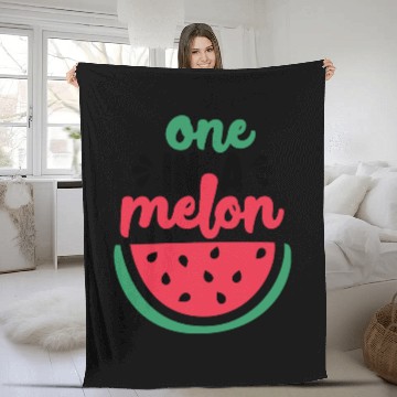 Discover One in a melon Fleece Blankets