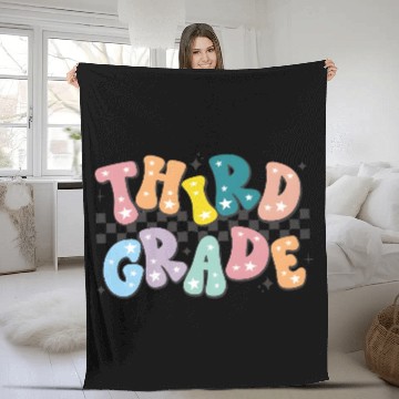 Discover Colorful Starry Thank You Card Design Fleece Blankets