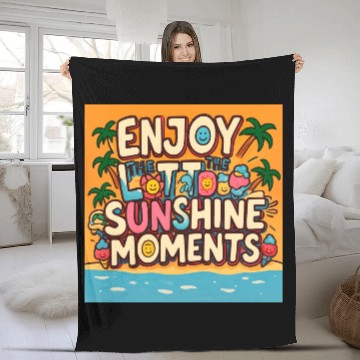 Discover Sun-Thill Summer Vibes Fleece Blankets