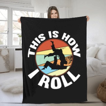 Discover This Is How I Roll – Funny BJJ Jiu Jitsu Fleece Blankets