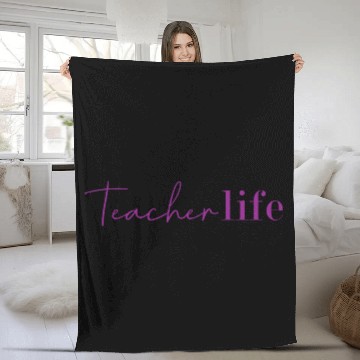 Discover Teacher Life Educator Design Fleece Blankets
