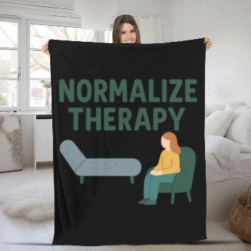 Discover Normalize Therapy Inspirational Design Fleece Blankets