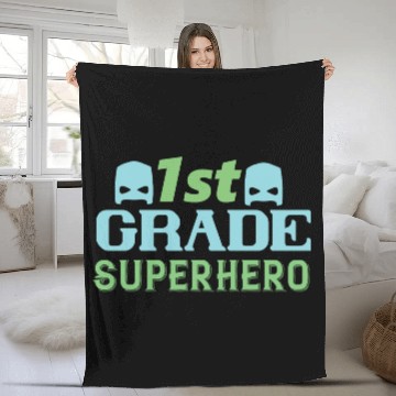 Discover 1st Grade Superhero Fleece Blankets