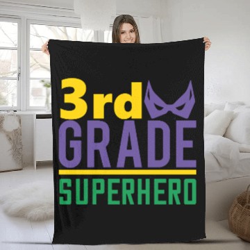 Discover 3rd Grade Superhero Fleece Blankets